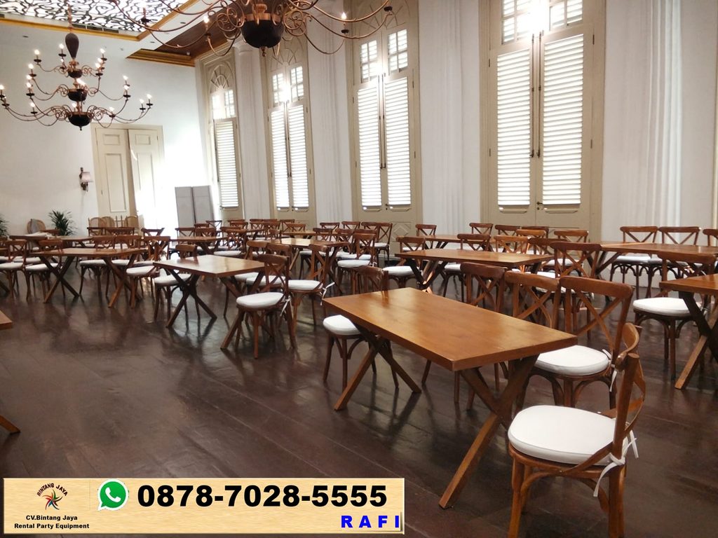 Sewa Meja Taman Dan Cross Back Area Tangerang 0878-7028-5555
