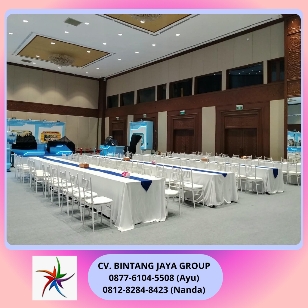 Sewa kursi Tiffany Putih Dan Meja Kotak Cover Bekasi 0878-8012-5555