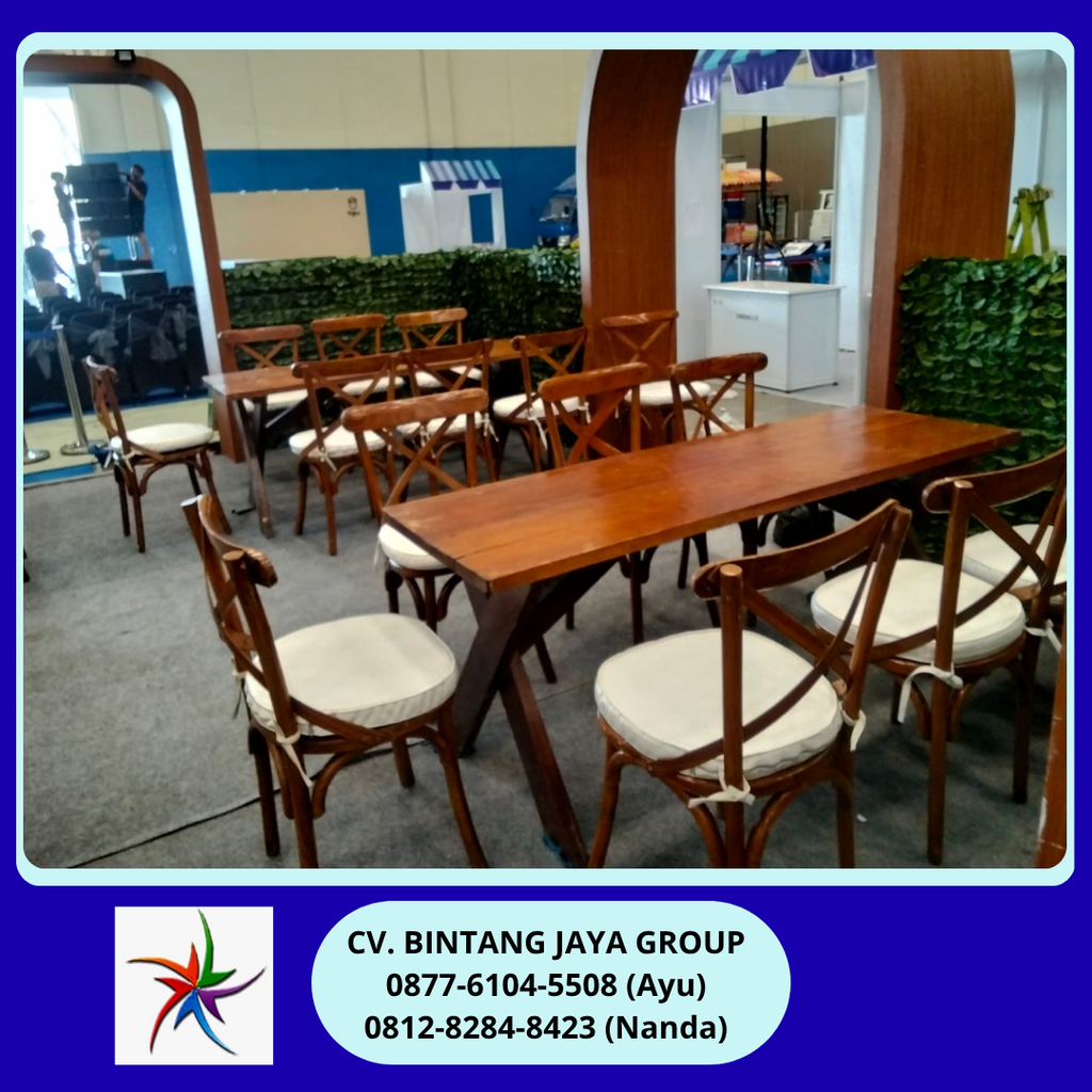 Rental Meja,Kursi Taman,Crossback Chairs Ice BSD 0877-6104-5508