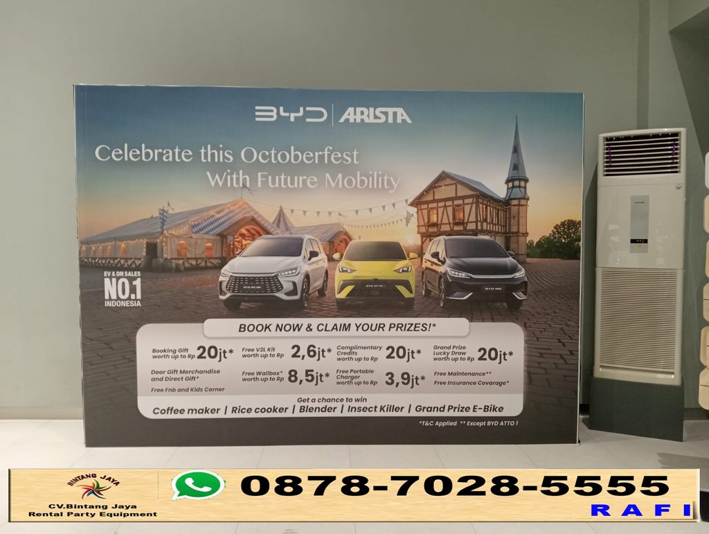 Rental Sewa Backdrop Event BYD Pondok Indah 0878-7028-5555