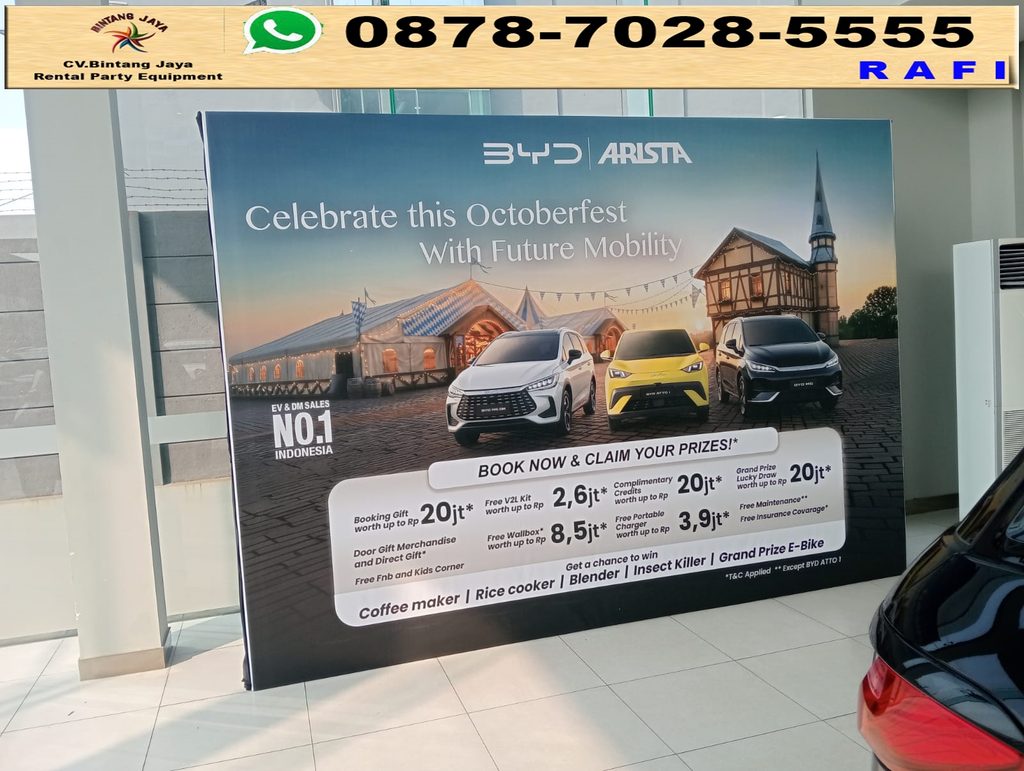 Rental Sewa Backdrop Event BYD Pondok Indah 0878-7028-5555