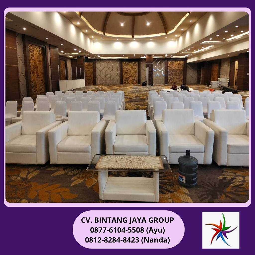 Rental Sofa Kotak Putih Minimalis Dan Kursi Bogor