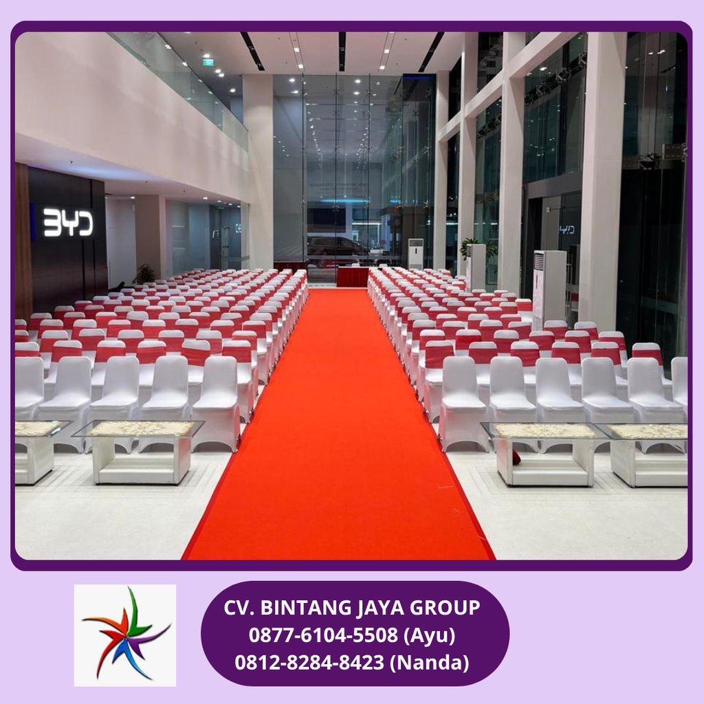 Sewa Kursi Futura,Panggung,Karpet BYD PIK2 0878-8012-5555