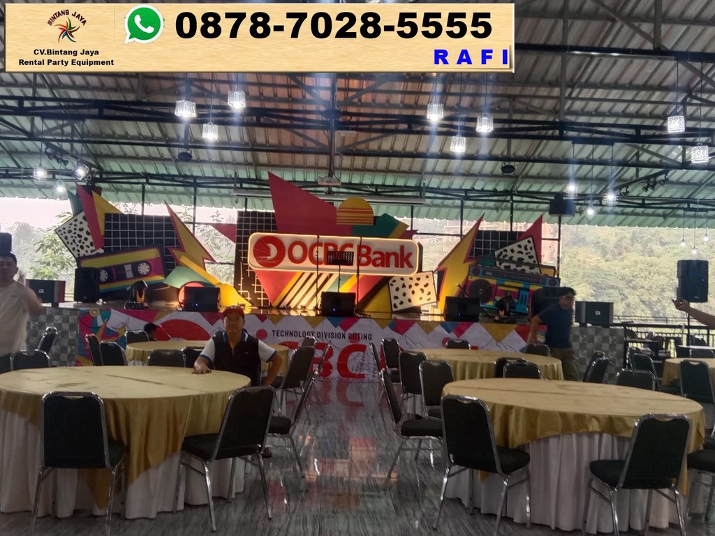 Sewa Meja Bundar Event Puncak Bogor Tamansari 0878-7028-5555