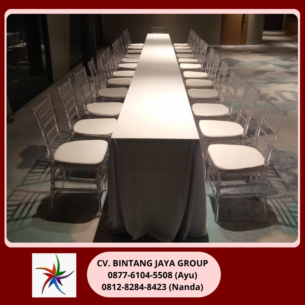 Sewa Meja Ibm Dan Kursi Tiffany Acrylic Jakarta 0877-6104-5508