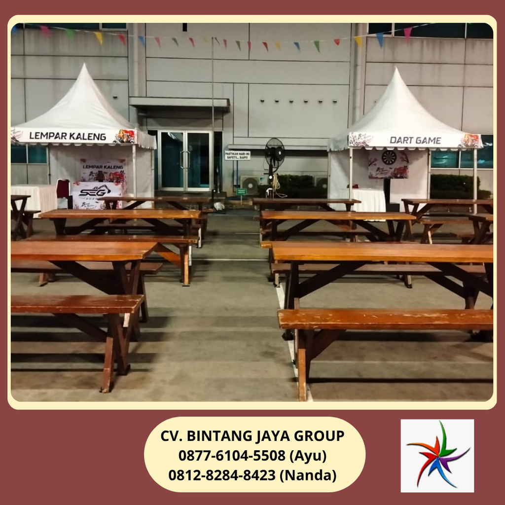 Sewa Meja Kursi Taman,Tenda Sarnafil,Meja Kotak,Kursi Jakarta