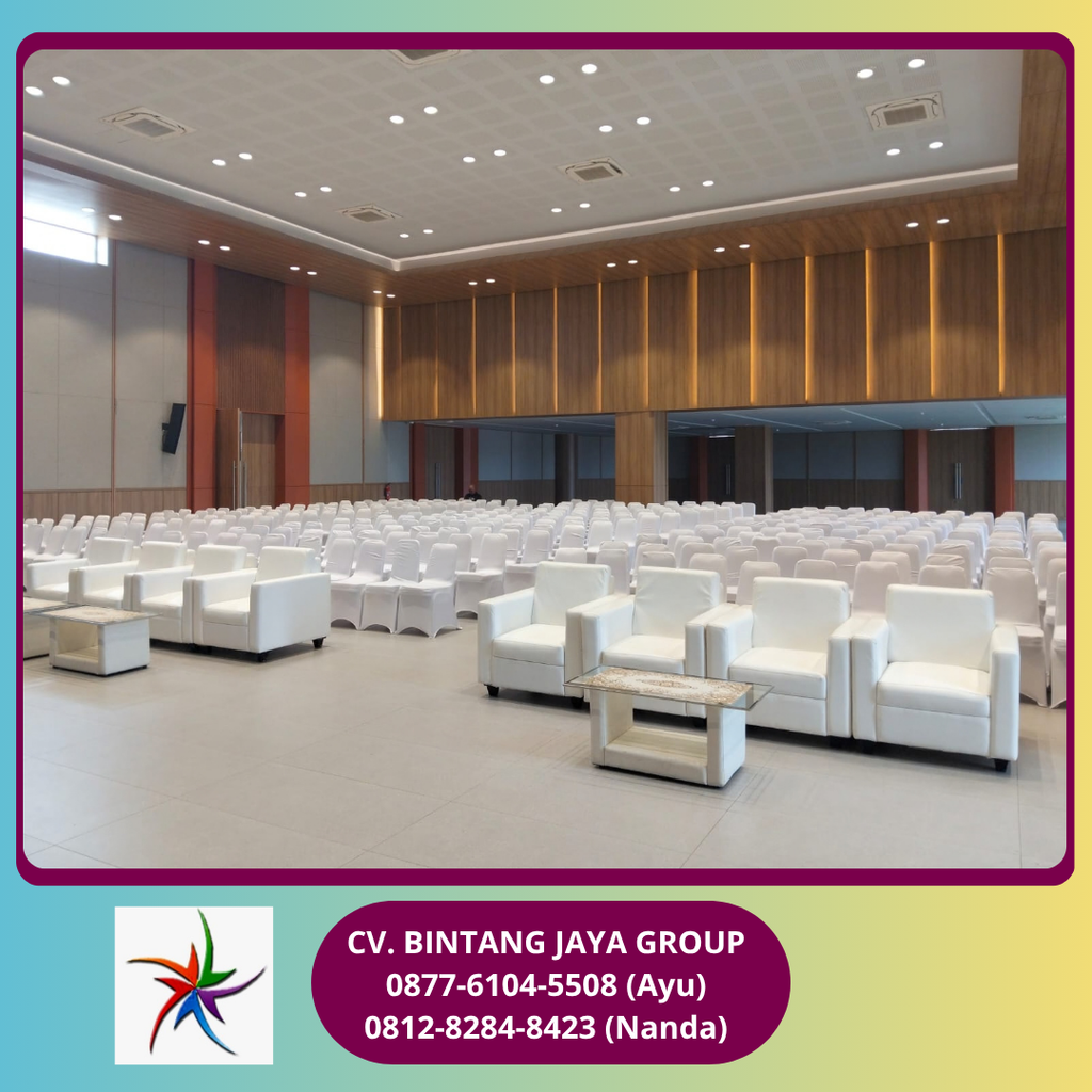 Sewa Sofa Single Kotak Warna Putih Tangerang 0812-8284-8423