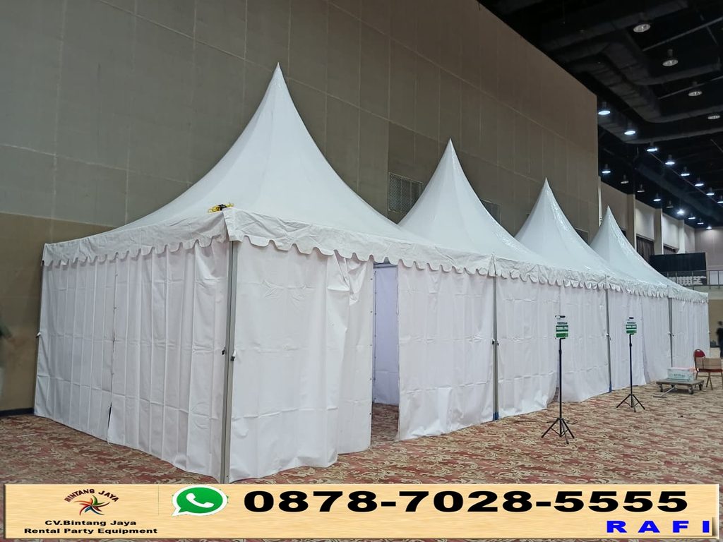 Sewa Tenda Kerucut Putih Atau Sarnafil Ancol Jakut