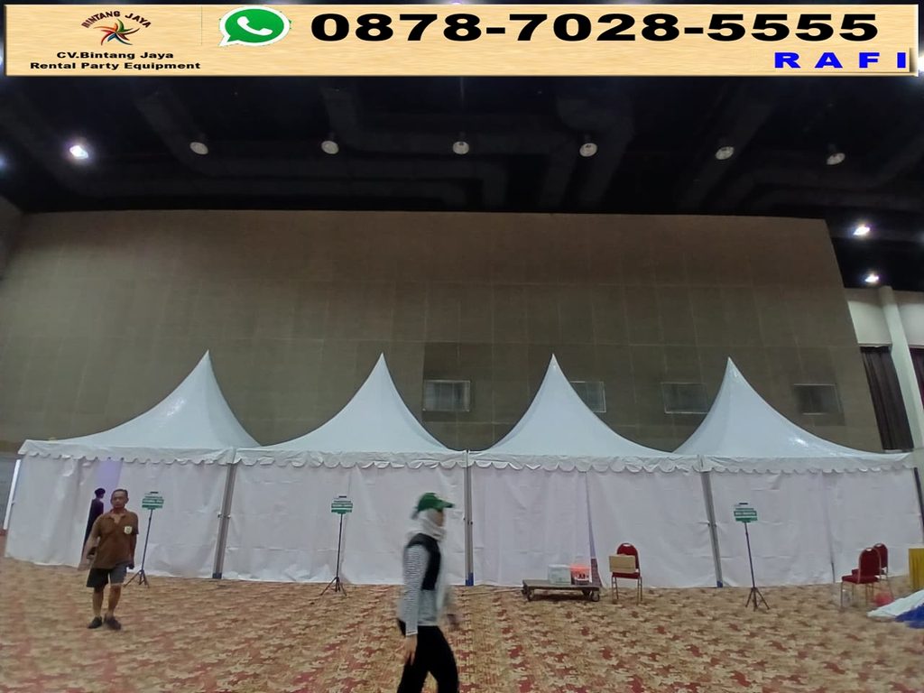 Sewa Tenda Kerucut Putih Atau Sarnafil Ancol Jakut