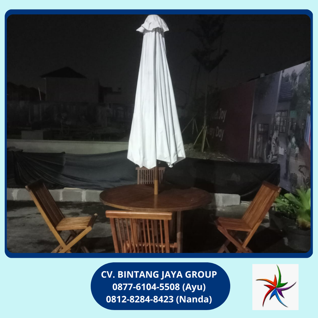 Sewa Tenda Parasol Dan Misty Fan Metland Cikarang