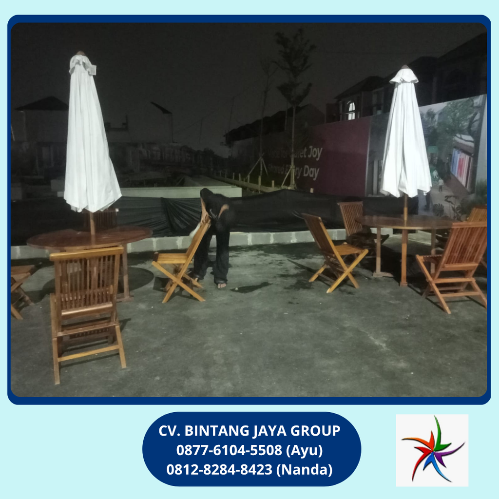Sewa Tenda Parasol Dan Misty Fan Metland Cikarang